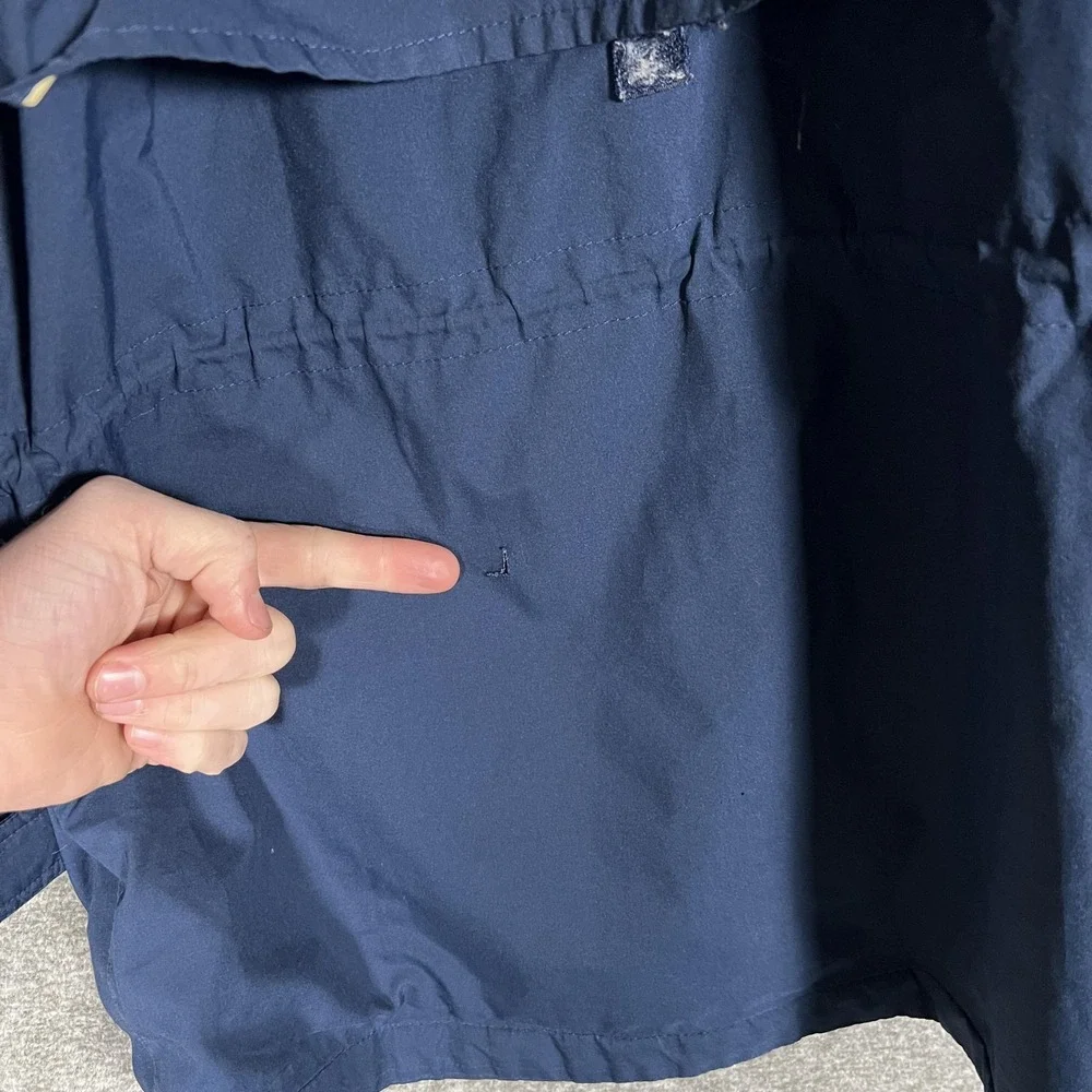Vintage Eddie Bauer Jacket Mens Large Blue Gore-Tex Parka Hooded Waterproof‎ 90s